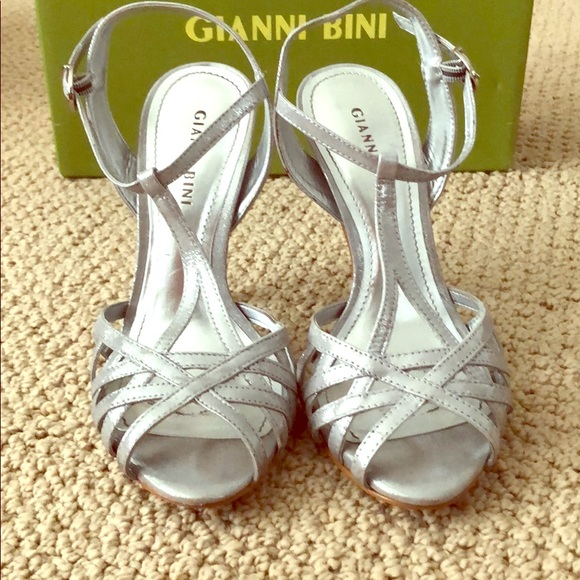 Gianni Bini Silver Heels - Picture 2 of 4